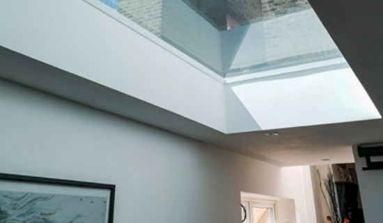 Flat glass rooflights