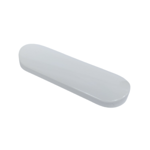 100mm Cupped Endcap Double Ended for Bullnose Fascia (RBF & JBF) White
