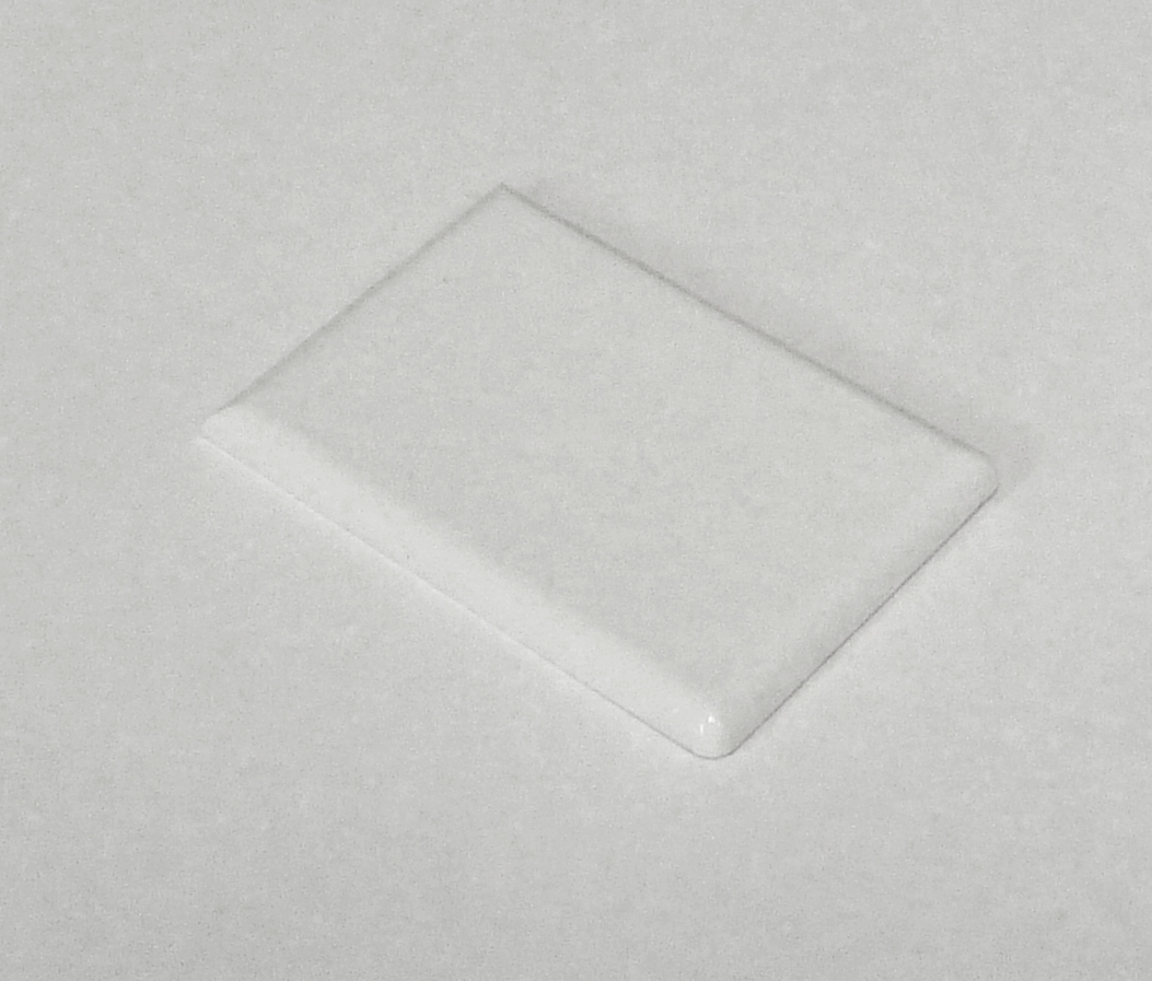 Square Cover Board End Cap 50mm White
