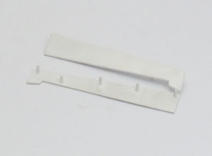 Pair of Universal Cill Cap 125 - 185mm White 70mm Platform