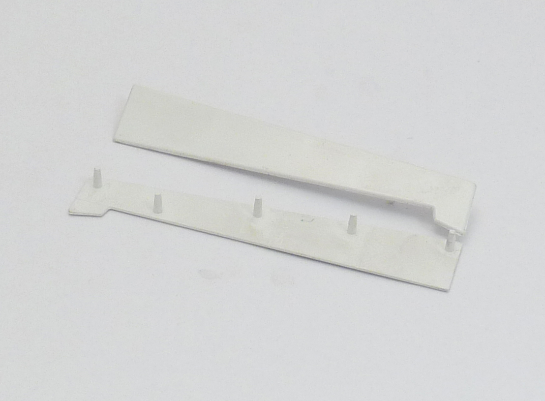 Universal Window Cill PL125 - 185mm End Cap Pair White