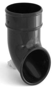 Black Downpipe Shoe 68mm Round 
