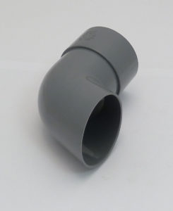Grey Downpipe Shoe 68mm Round 