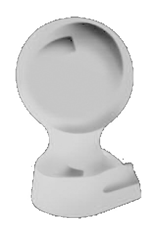 Alumininium Small Ball Finial White