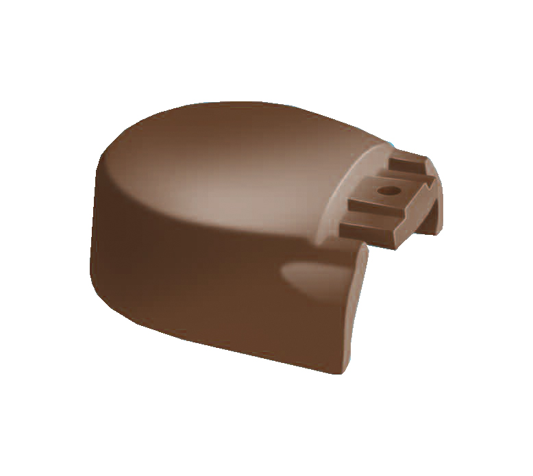 Alu Ridge CFX Cap End Cap for MK2 & Mk4 Brown