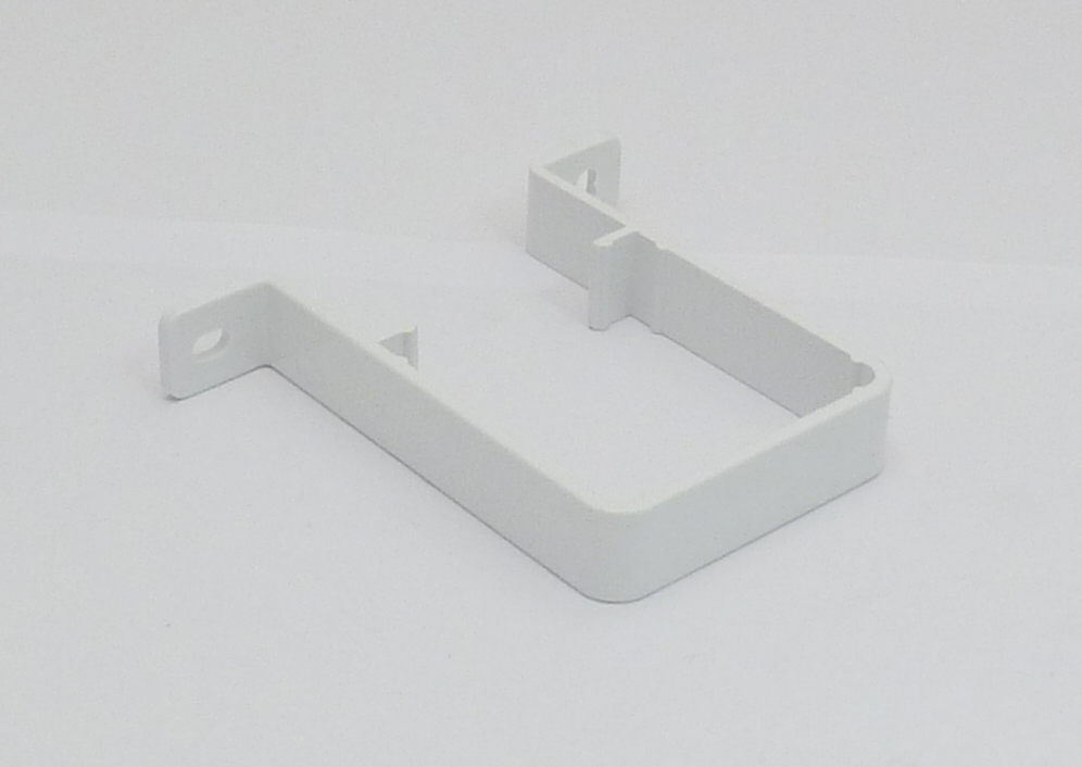 Square 65mm PVC Downpipe Clip White