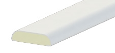 24mmx6mm D Mould Liniar White 