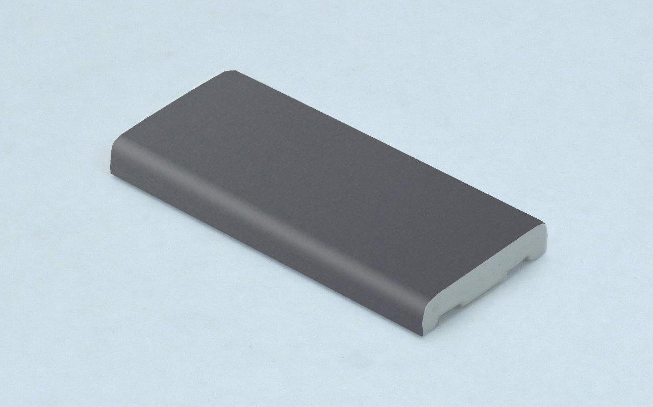 25mmx6mm D Mould Smooth Slate Grey RAL7015