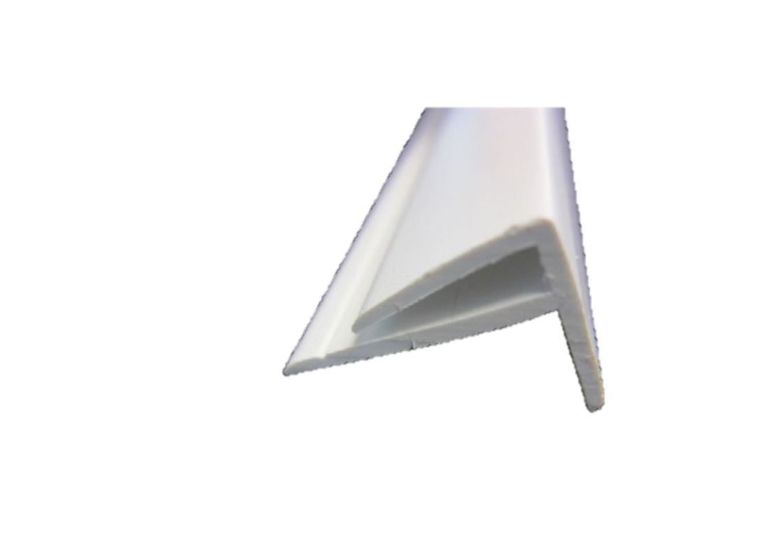 2440 x 25mm Small Ext Corner Trim for Hygienic Cladding Gloss White