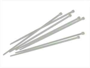 Faithfull 300mm White Cable Ties Pack 100