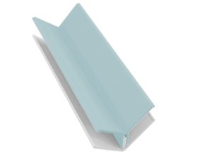 Fortex 2 Part Internal Corner Trim - Pale Blue 3m