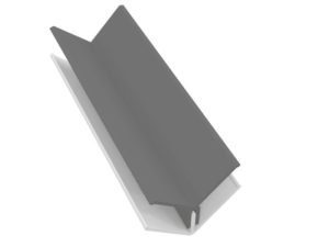 Fortex 2 Part Internal Corner Trim - Slate Grey 3m