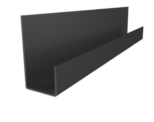 End Profile for Fibre Cement Cladding 3m Anthracite Grey