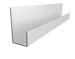 End Profile for Fibre Cement Cladding 3m White