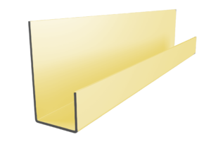End Profile for Fibre Cement Cladding 3m Woodland Cream