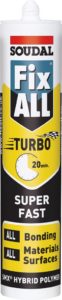 Fix All Turbo Adhesive Black 290ml Super Fast Bonding