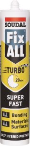 Fix All Turbo Adhesive White 290ml Super Fast Bonding