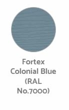 Fortex 333mm Double Shiplap Cladding Colonial Blue 5m