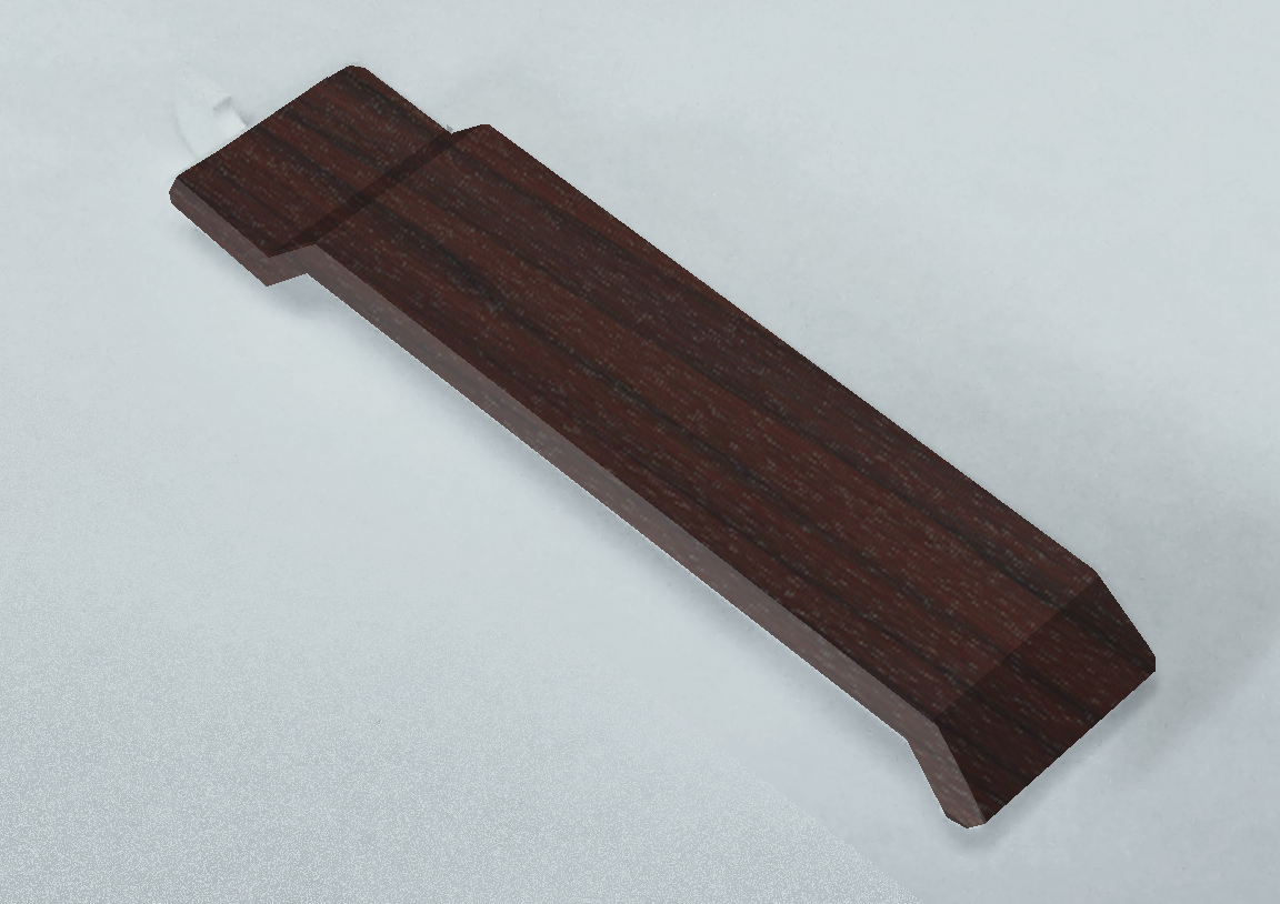 100mm Open V Exterior Cladding Butt Joint Rosewood Grained