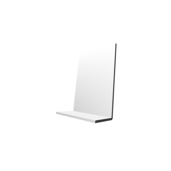 23 x 65 x 2mm x 5m Rigid PVC Angle Trim White