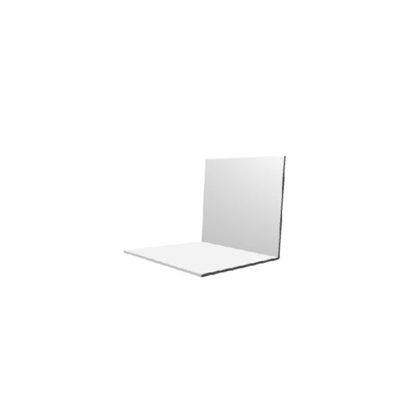 25 x 25 x 1.5mm x 5m Rigid PVC Angle Trim White