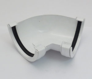 White 135degree Gutter Angle 112mm Round
