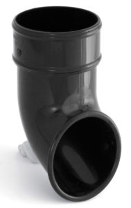 Dark Grey Downpipe Shoe 68mm Round