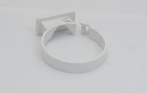 Single Fixing Pipe Clip Each White