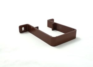 Brown Downpipe Bracket 65mm Square