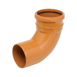 110mm Underground Drainage Single Socket 90 Degree Bend