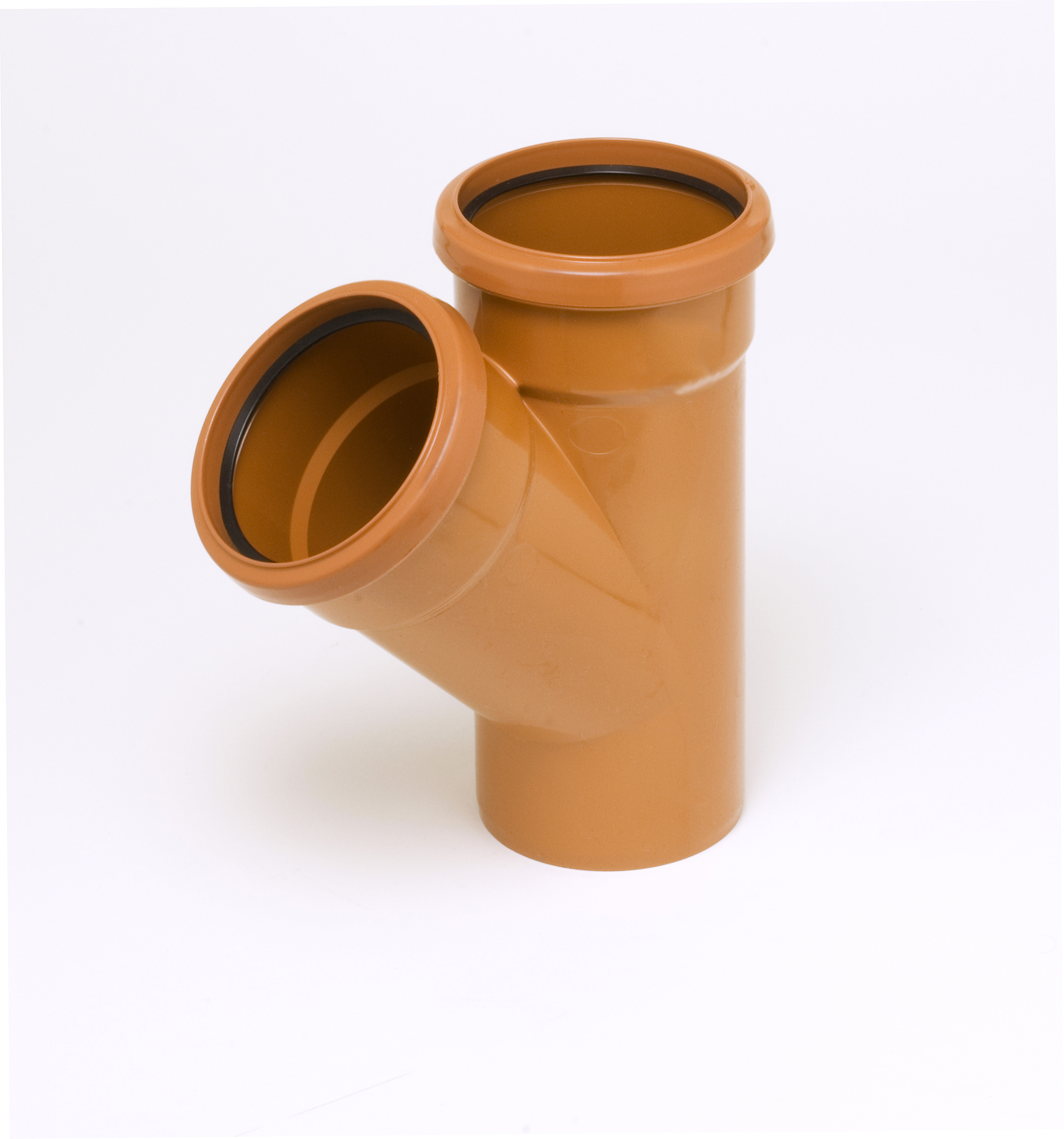 UGYDS45 - 110mm Underground Drainage Double Socket 45 Degree Y Branch