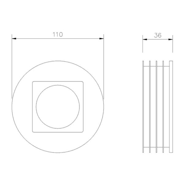 Universal Rainwater to 110mm Underground Adaptor Rubber