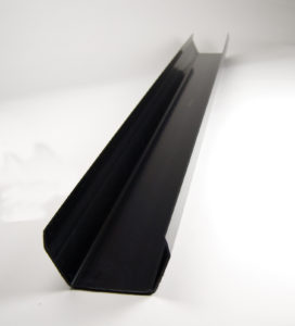 Square PVC Gutter 117mm x 4m Length Black