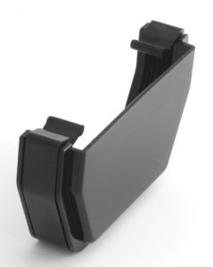 Black External Stopend 117mm Square