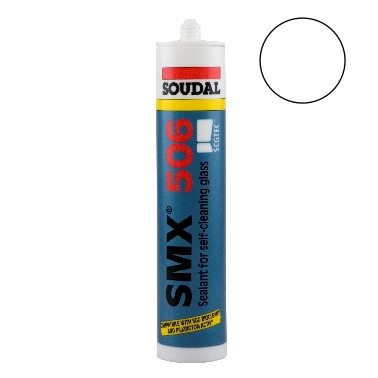 Soudal SMX 506 Self Cleaning Glass Sealant White