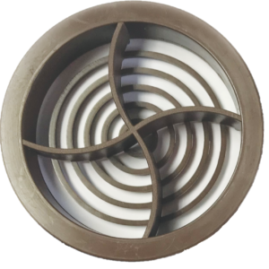 Circular Soffit / Disc Vent 70mm Brown Roofline Accessory