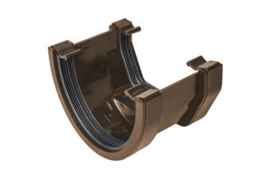 Deepflow to Square Adaptor Gutter Union Brown