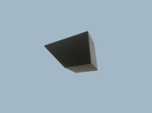 Rafter Foot Moulding Black RAL 9005 65 x 48 x 115mm