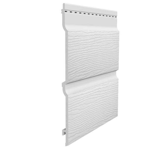 Fortex 300mm Double Shiplap Cladding - White 5m