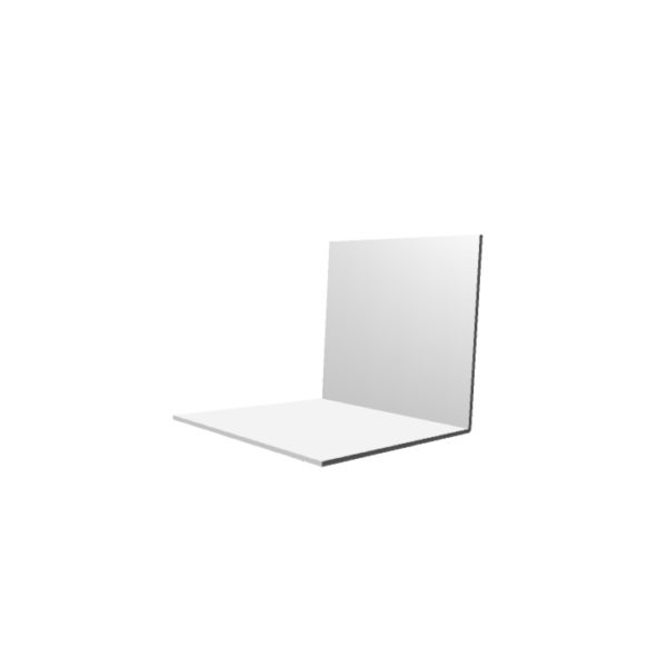 32 x 32 x 1.5mm x 5m Rigid PVC Angle Trim White