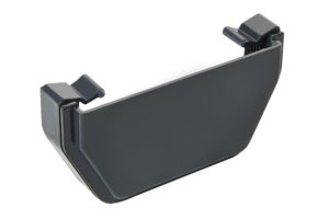External Stopend 117mm Square Anthracite Grey