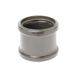 110mm Soil Pipe Double Socket Pipe Connector Grey