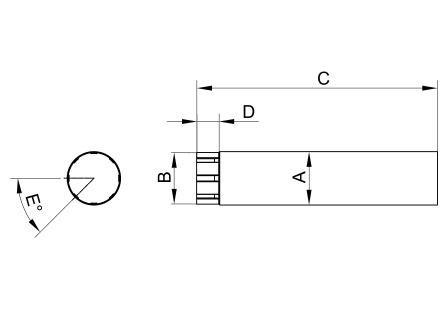 87mm Steel Round Downpipe 3m Length Galvanised