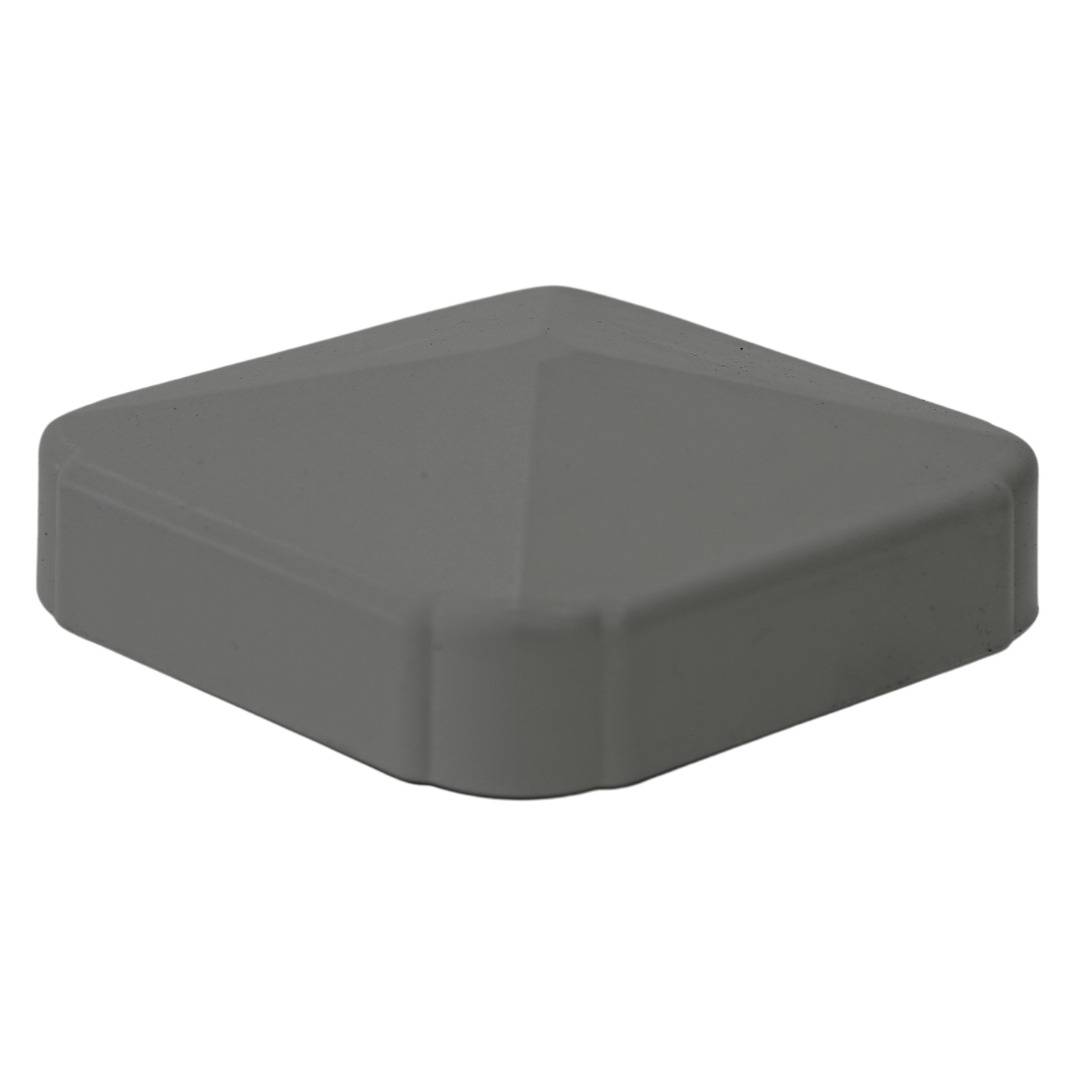 LFM003WPCCG - Liniar PVC Fencing Std Post Cap Carbon Grey