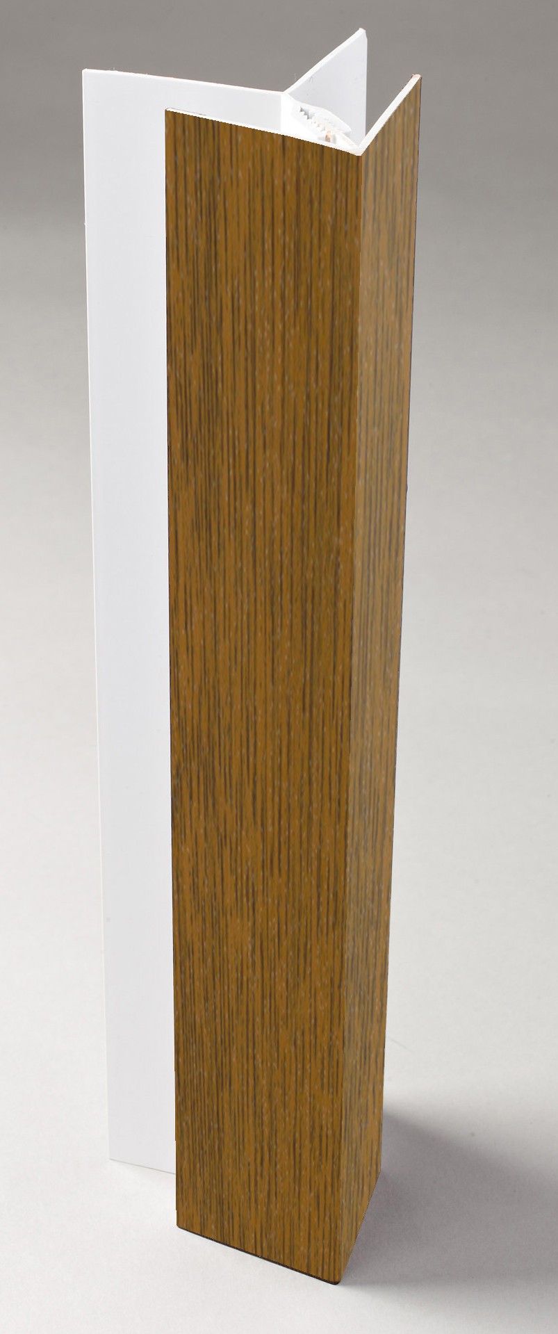 2 Part Cladding Corner Trim 5m Golden Oak Grained