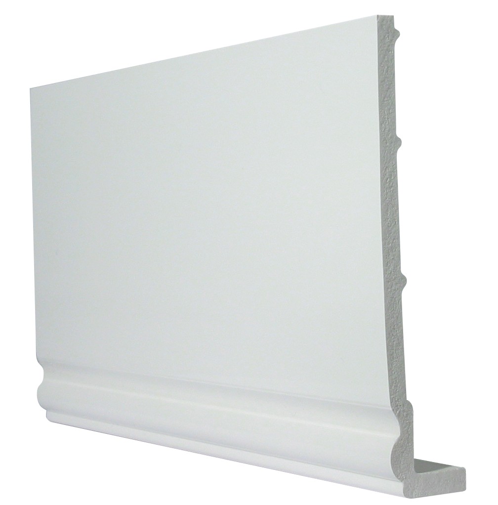 9mm Ogee White Capping Board/Cover Fascia White