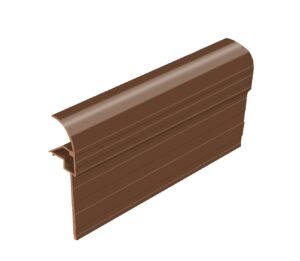 Snap Down Gable End Finishing Profile Brown