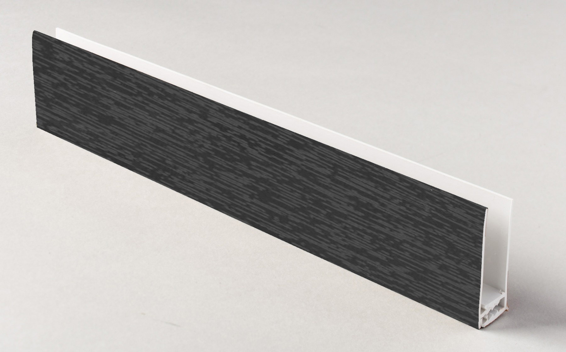 2 Part Cladding Top Trim 5m Anthracite Grey Grained RAL7016