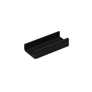 Liniar PVC Fencing 2.1m Rebate Closing Strip Black Ash
