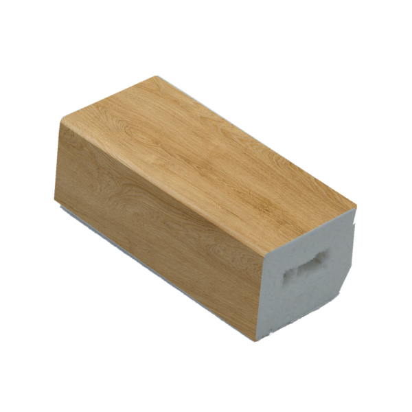 22 x 20mm x 5m Block Trim Turner Oak Grained